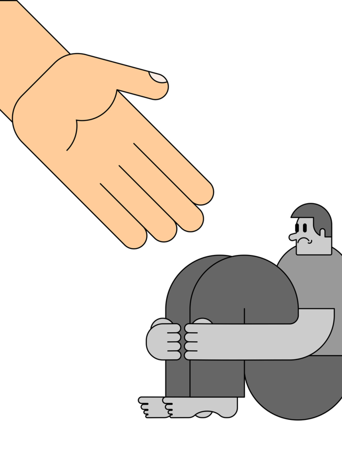 Man Feeling Sorry For Himself